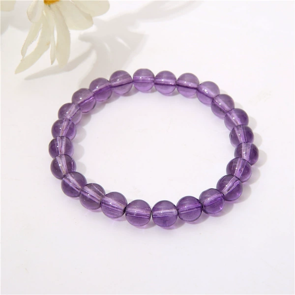 8cm transparent solid color dark purple