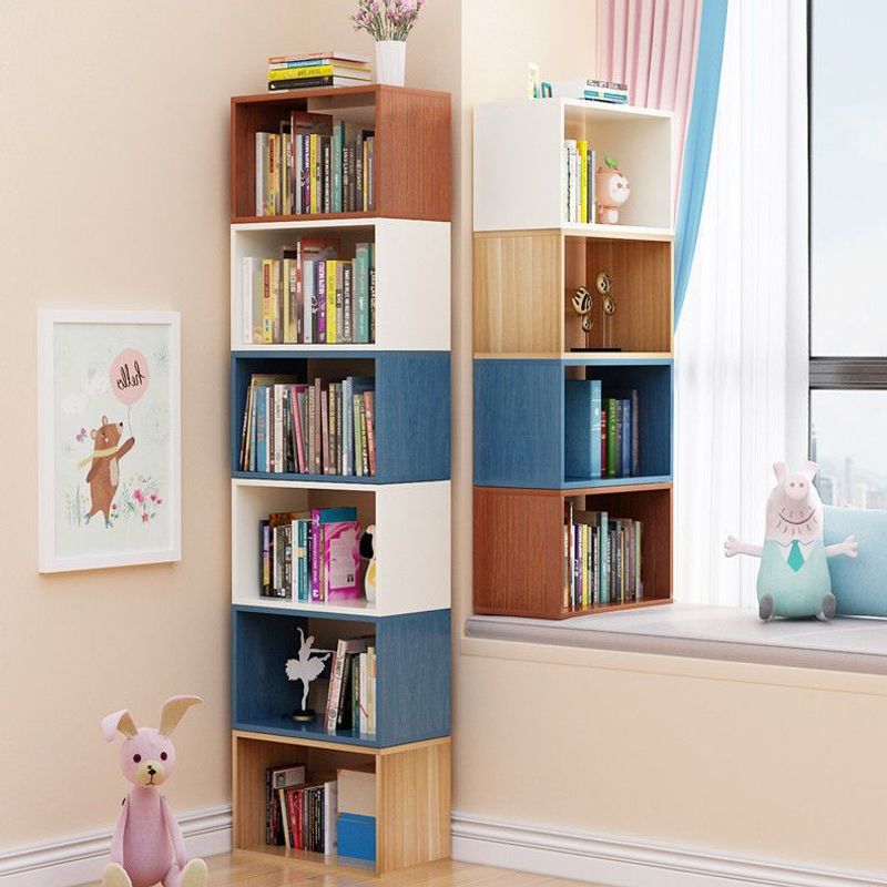 Simple Modern Floor-Standing Bookshelf Living Room Bedroom Home Student Combination Storage Rack Children's Simple Bookcase Space-Saving