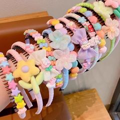 女の子の歯付き滑り止めヘッドバンド、前髪と切れ毛のアーティファクト、漫画の子供用ヘッドバンド、ヘアアクセサリー、女の子のヘッドバンド、かわいいヘッドバンド