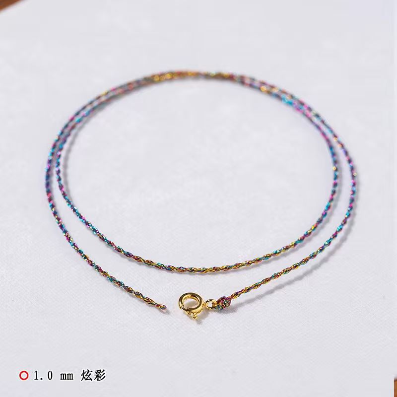 Colgante de alambre de oro fino colgante de oro jade colgante de collar de collar de cuerdas a través de especial