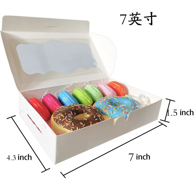 12inch / 10inch ウィンドウカップケーキ包装箱マフィンボックスペストリーボックスビスケットベーキング包装箱雪メイニアン|undefined