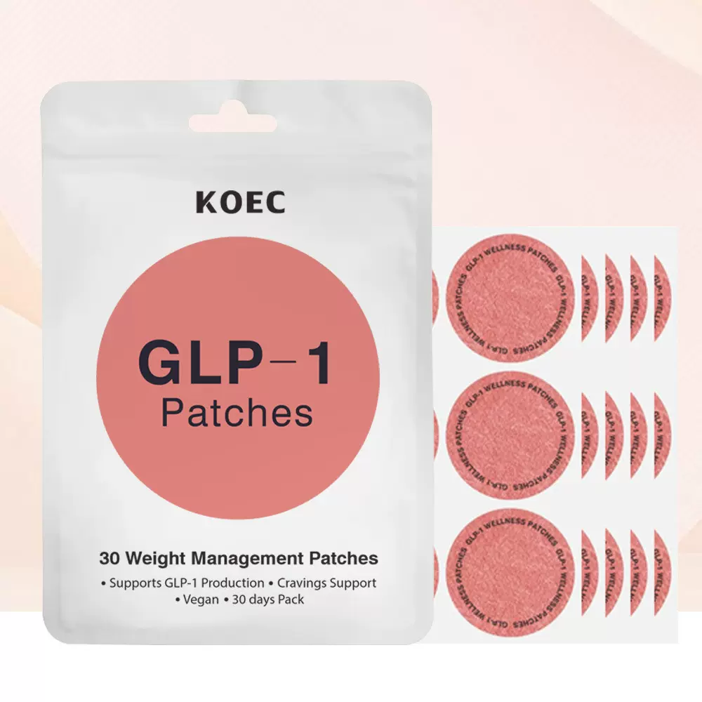 KOEC跨境GLP-1 Patches身体护理贴标温和舒缓贴30片现货爆款批发
