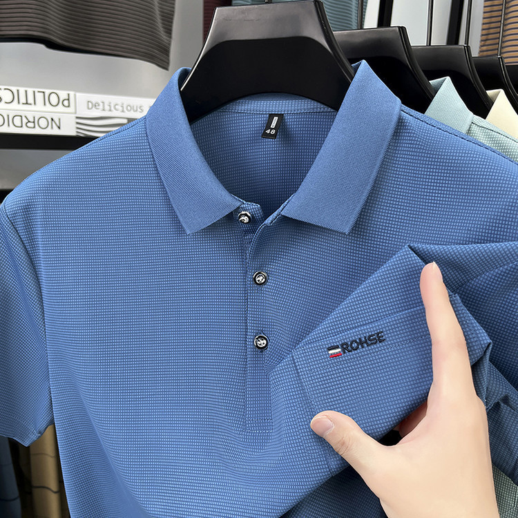 Woodpecker Summer New Men's Cotton Short-Sleeve T-Shirt High-End Polo Shirt with a Loose Casual Real Pocket Half-Sleeve Woodpecker Summer New Men's Cotton Short-Sleeve T-Shirt High-End Polo Shirt with a Loose Casual Real Pocket Half-Sleeve