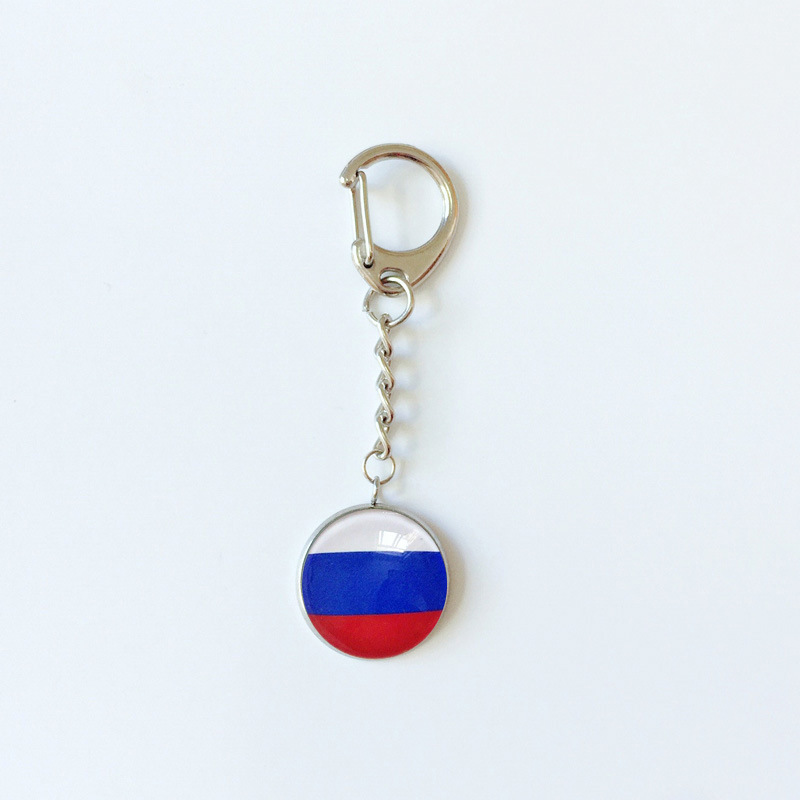 13g Weight Bag Pendant, Keychain Classification 1 Piece Quantity Holiday, Daily Occasion 316 Stainless Steel , Alloy Material National Flag Pattern Epoxy Design Simple Style Style 1 Piece Simple Style National Flag 316 Stainless Steel Alloy Epoxy Bag Pendant Keychain 24