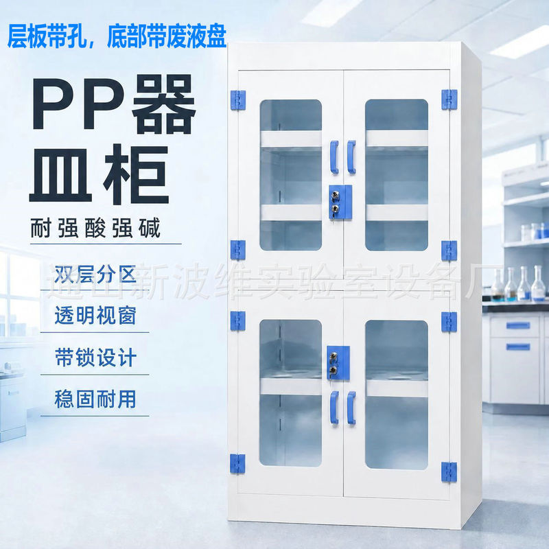 PP Acid-Base Resistant Cabinet with Double Lock, Laboratory Medicine Cabinet, Instrument Cabinet, Reagent Cabinet, Hazardous Chemical Storage Cabinet, Safety Cabinet, Acid-Base Resistant PP Acid-Base Resistant Cabinet with Double Lock, Laboratory Medicine Cabinet, Instrument Cabinet, Reagent Cabinet, Hazardous Chemical Storage Cabinet, Safety Cabinet, Acid-Base Resistant