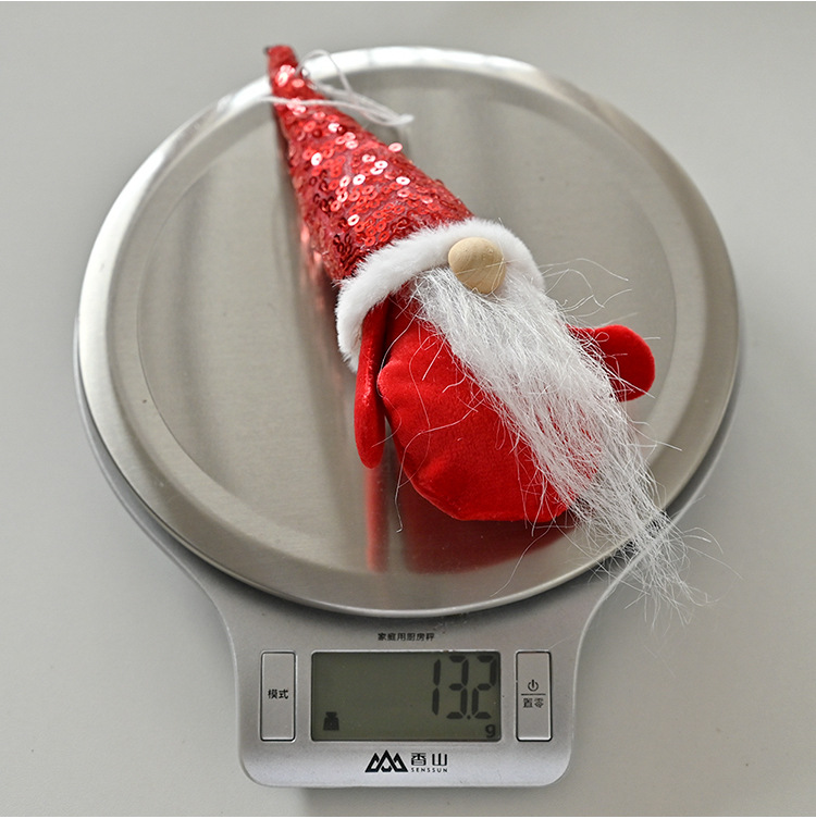 50g Weight Christmas Festival New Christmas Sequined Hat Rudolph Doll Pendant Wholesale Nihaojewelry 13