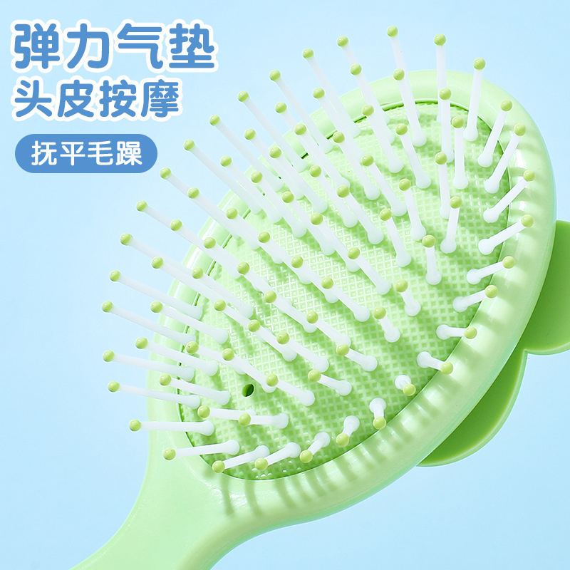 蜡笔小新气囊梳折叠美发梳头皮按摩气垫迷你梳子干湿两用美发梳|undefined