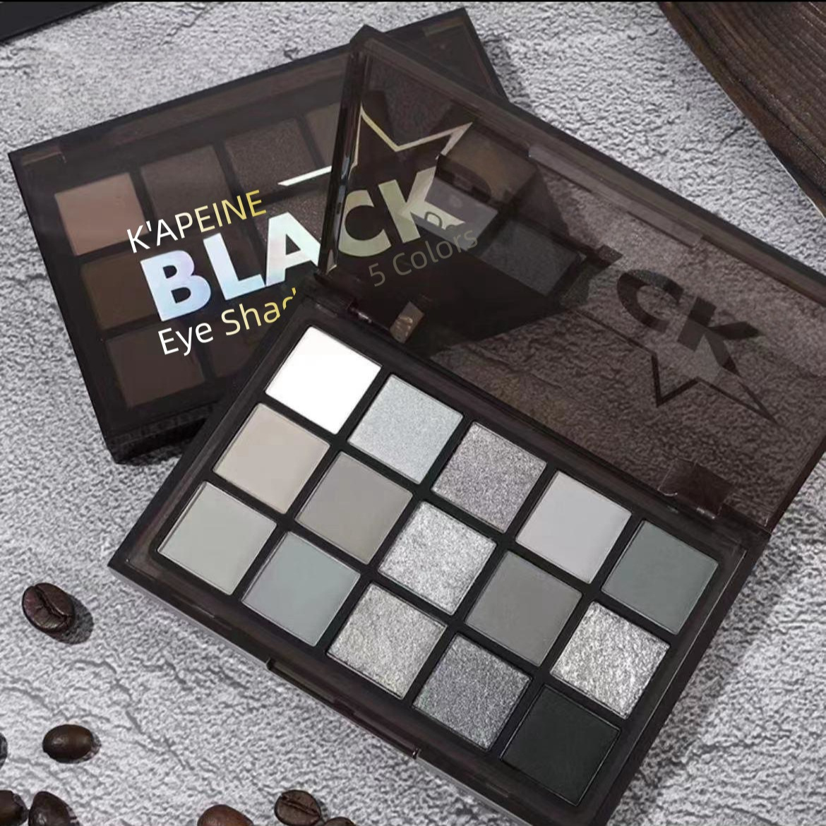 Sombra de ojos Capel 15 colores Halloween oscuro gris maquillaje maquillaje ahumado cosméticos nuevo mate transfronterizo