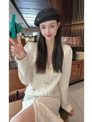 FL222668小香風ワンピース女性2022新秋装フランス気質名媛長袖感