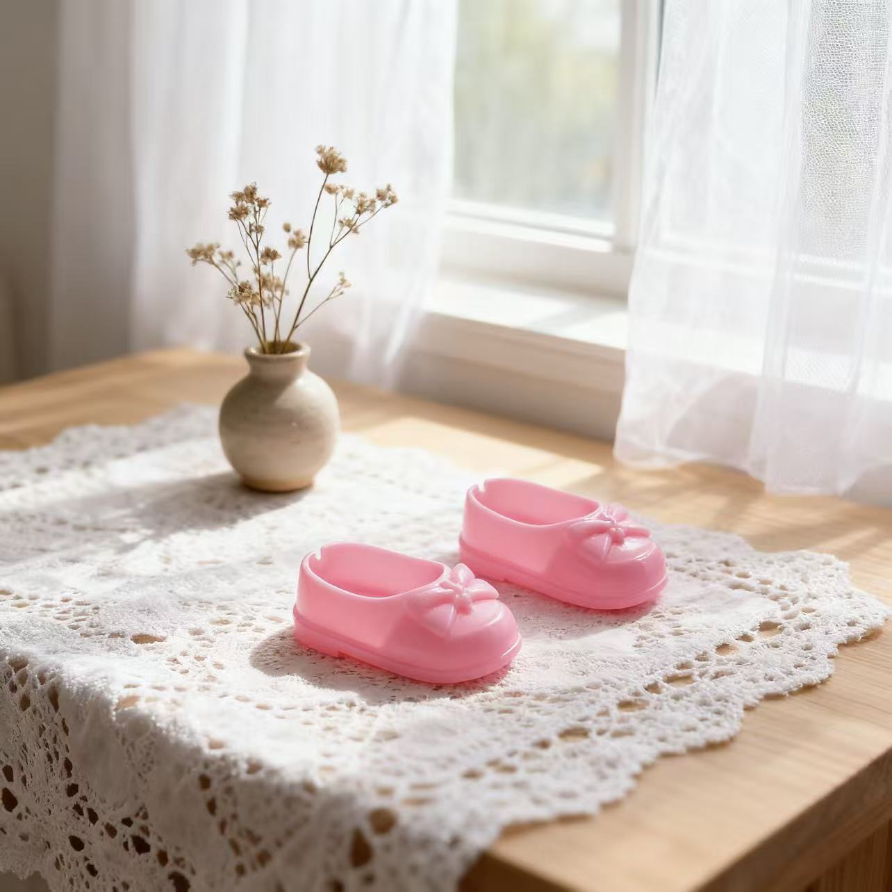 Zapatos pequeños accesorios de auriculares 4.0 accesorios de muñeca cuatro generaciones de muñecas de oficina mano labubu tela de tela muñeca auriculares al por mayor muñeca image 8
