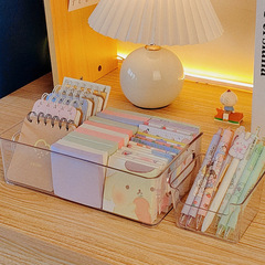 Office supplies stationery sticky notes entryway message strips labels transparent plastic dormitory desk storage box large capacity