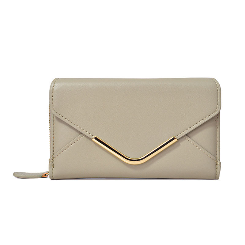 Mini Cartera para Mujer con Cremallera y Múltiples Tarjetas