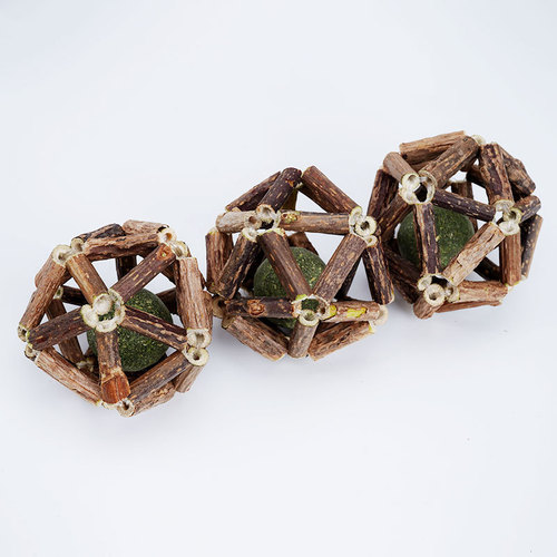 Catnip ball cat toy teeth grinding and chewing resistant cat self-cleaning teeth funny cat toy ball wholesale wooden Tianpolygonum exquisite ball