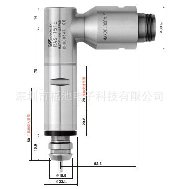 日本NSK中西NAKANISHI角度头RAS-151E高精度侧铣头动力头