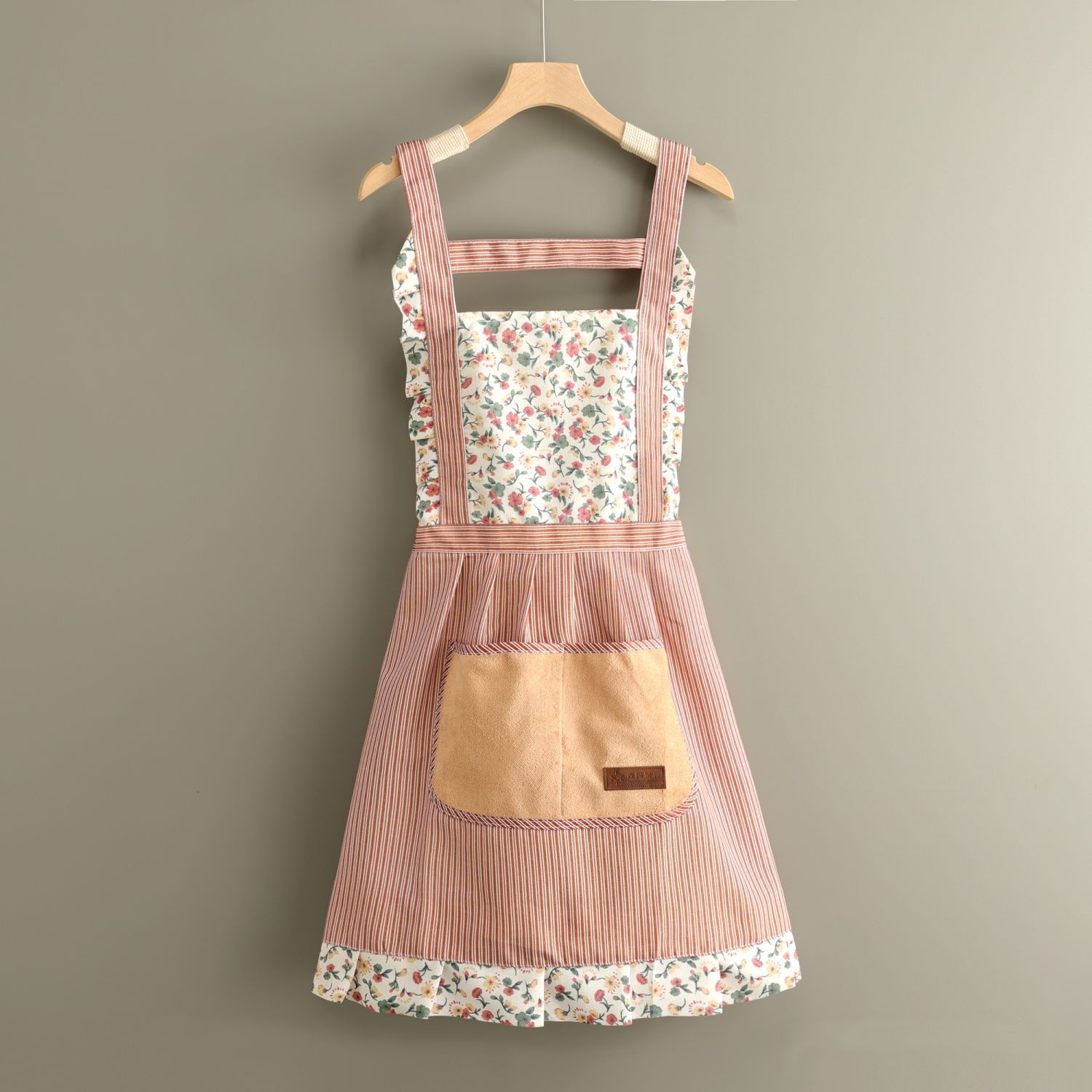 Canvas Fashion Fresh And Cute, Durable Half-length Apron, Korean Style, Breathable, With Hand Pocket, Princess Dress_voghion.com