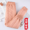 Uniform, keep warm trousers, fleece long thermal underwear, for secondary school, suitable for teen, increased thickness