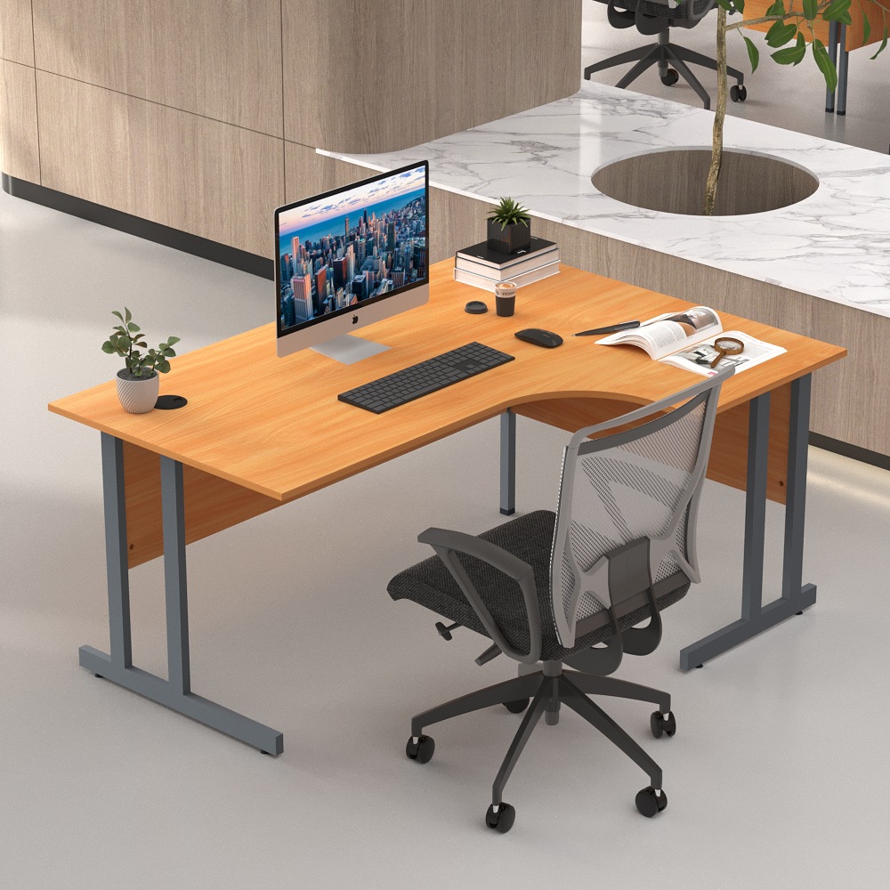Mesa moderna en forma de L combinación de 2 / 4 / 6 personas asiento de tarjeta simple mesa de trabajo de personal mesa de finanzas fabricante de mesa