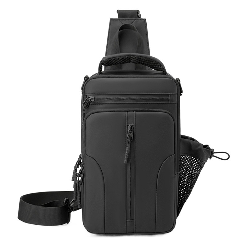 Bolsa de pecho funcional para hombres Bolsa de mensajero impermeable para hombres bolsa de mensajero de moda bolsa de mensajero de hombro multifuncional al aire libre