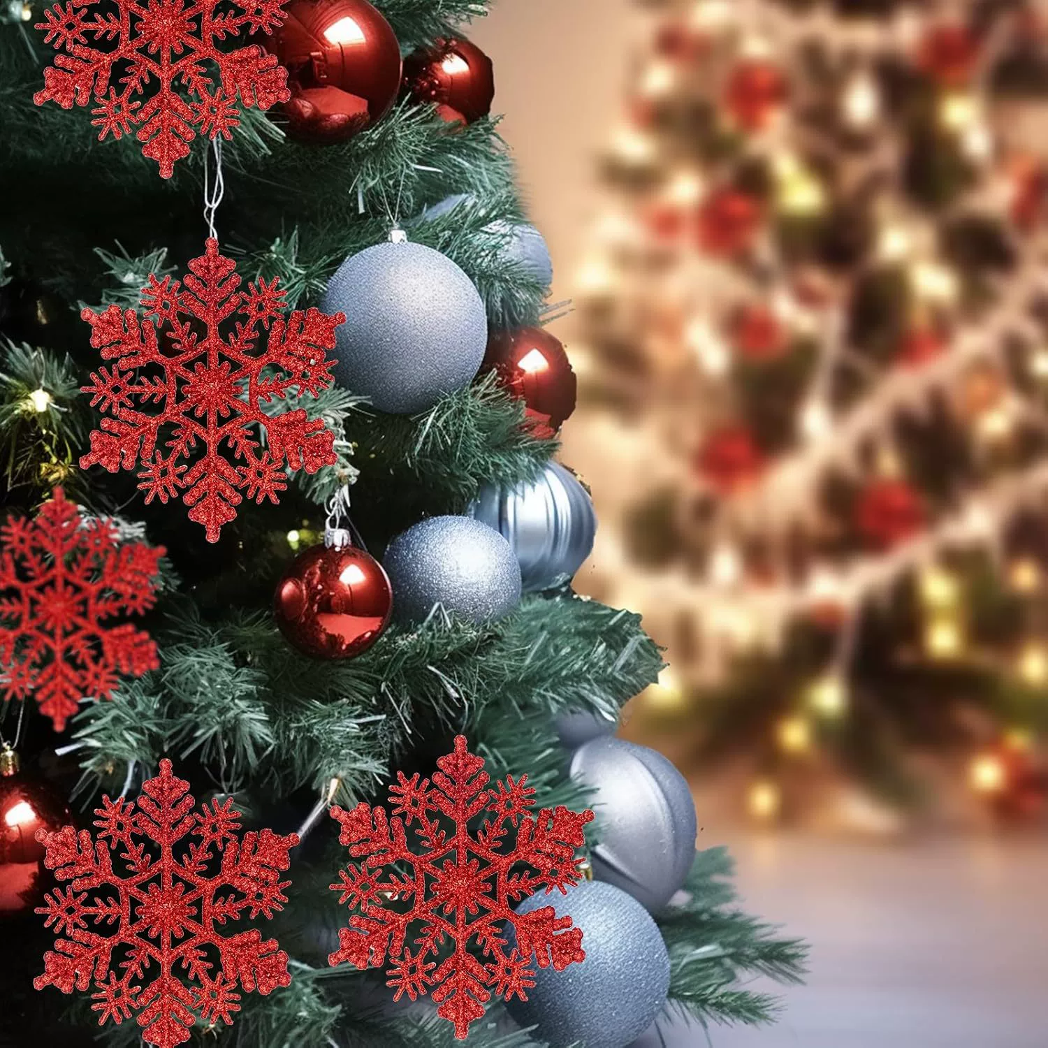 Г Christmas пластиковые украшения, подвеска, со снежинками
