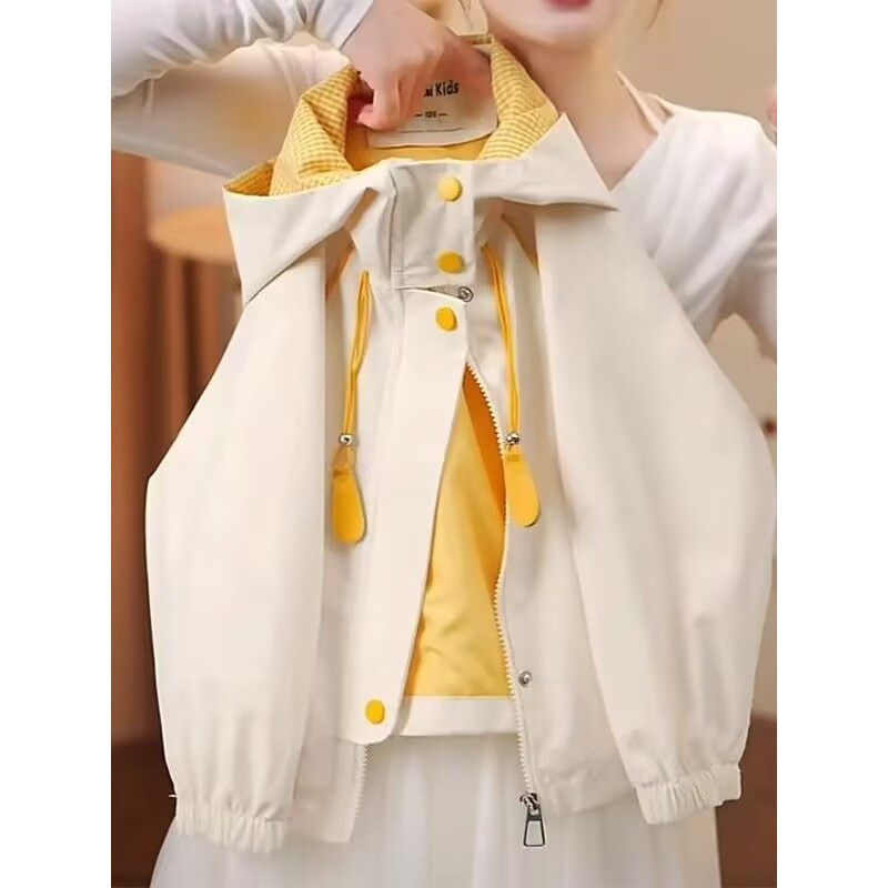 Girls' and children's spring outdoor jackets, outerwear for older children, popular spring jackets for boys and girls
