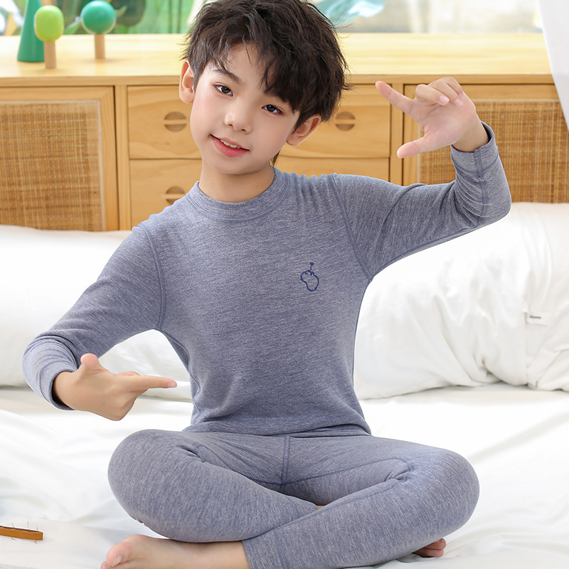 울 실크 미드 칼라) 다크 블루