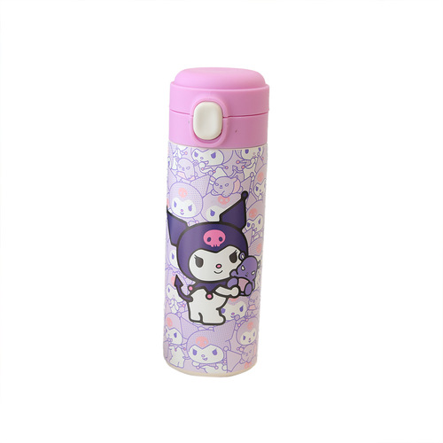 New cartoon Japanese portable thermos cup cute doll 304 stainless steel bouncing cup student drinking water thermos bottle