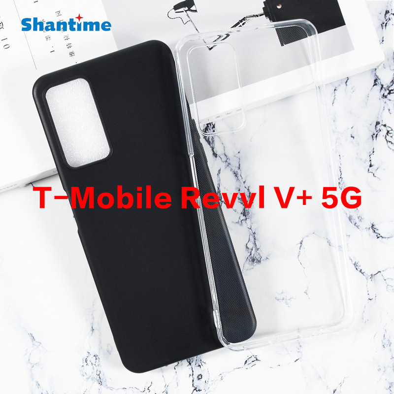For T-Mobile Revvl V 5G Mobile Phone Case Flip Phone Leather Case TPU Pudding Case Soft Case