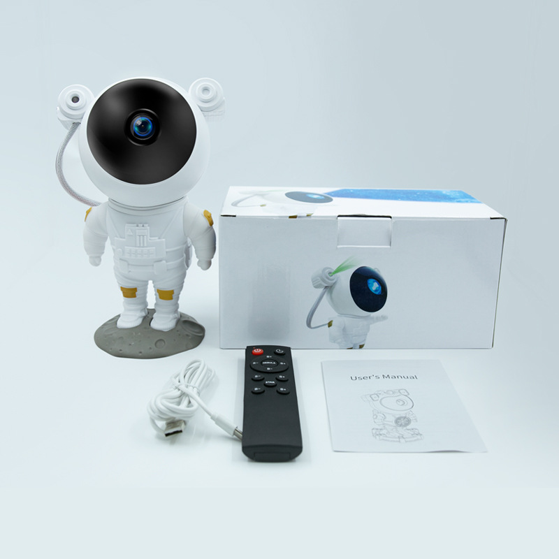 Astronauta transfronterizo luz de proyección de cielo estrellado luz de noche de audio Bluetooth dormitorio cielo lleno de luz de ambiente luz de ambiente regalo de cumpleaños