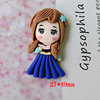 Big cartoon resin for princess with accessories, children's cute hair accessory, new collection