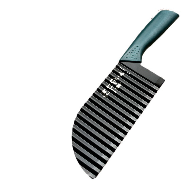 Cuchillo de cocina de dientes de lobo de acero inoxidable ondulado multifuncional espesar cuchillo cuchillo creativo de cocina patata nueva
