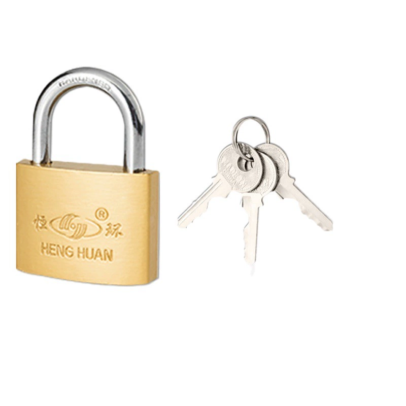 Источник фабрики небольшой замок Мульти-Спецификация бытовой однопроходной общежитие Замок Имитация меди замок Анти-кражи железный замок