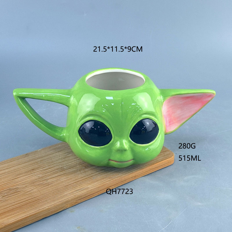 Taza para leche, taza de café Mandalorian, taza para agua del Maestro Yoda, taza de Star Wars para bebé
