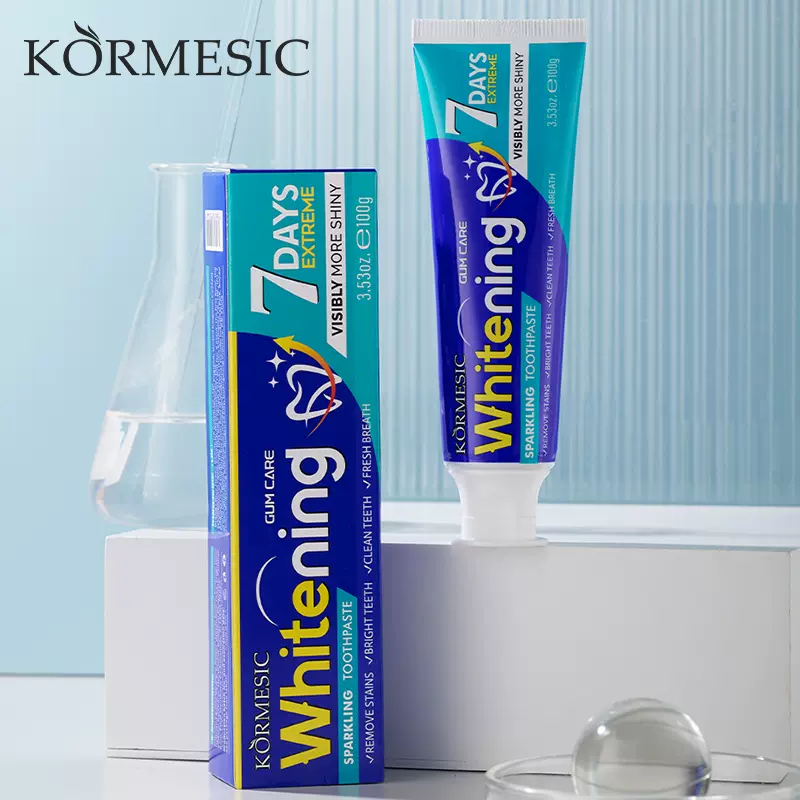 KORMESIC清洁闪亮牙膏toothpaste家庭装牙膏跨境外贸厂家现货批发