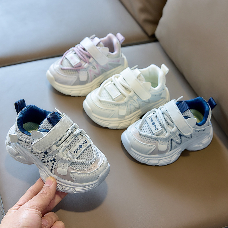 2026 primavera nuevo zapato deportivo infantil doble red transpirable correr ligero versátil zapatos casuales cómodos zapatos para niños y niñas