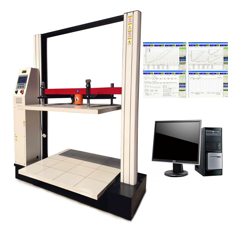 Тестер против давления в картонной упаковке с сенсорным экраном, оборудование для измерения устойчивости к давлению в картонной упаковке, тестер прочности сжатия в картонной упаковке