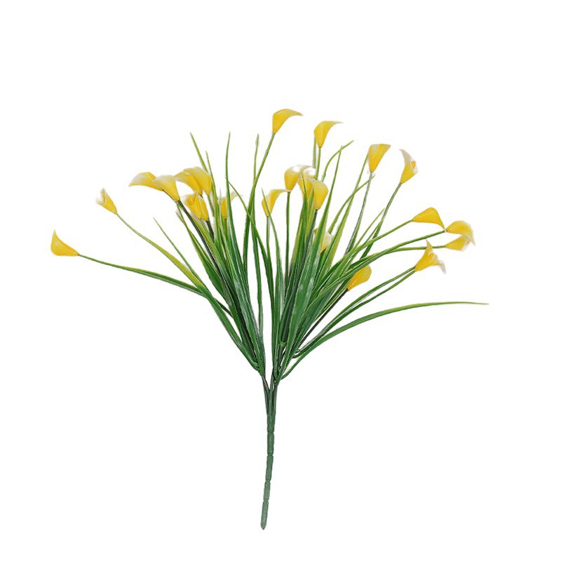 Flores verdes de caña colgadas en la pared patio al aire libre pabellón techo colgante barrera de hierro accesorios de plástico flores y hojas de imitación de pared de plantas