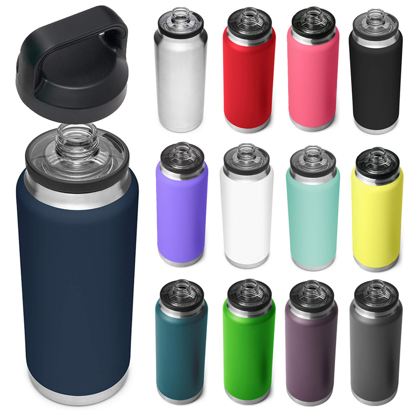 Botella de agua con el mismo estilo transfronterizo Chug Cap Sombrero de emergencia Deportes al aire libre Cubierta de mano Olla espacial