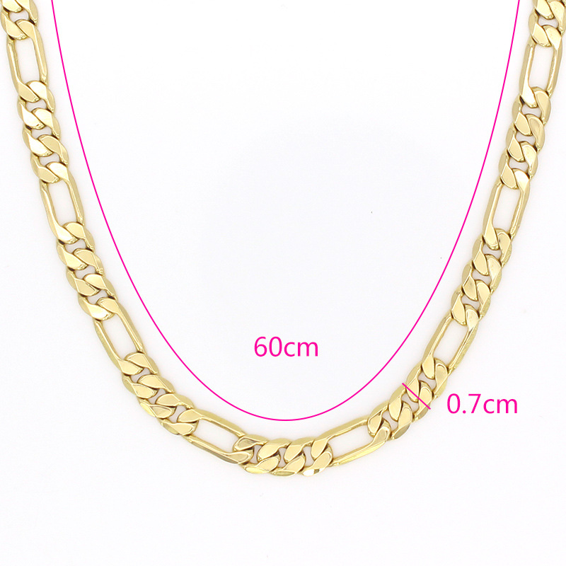 Punk Solid Color Copper Plating Necklace 1 Piece