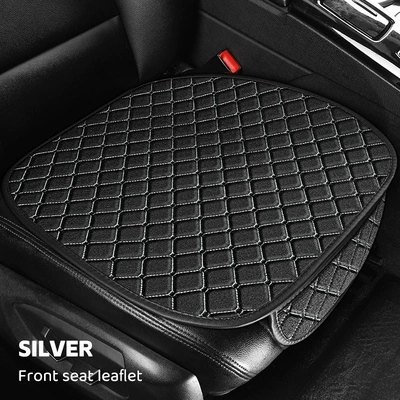 Cross-Border Popular Car Seat Cushion, Universal seat cover - black-and-white-front-row-single-piece-linen