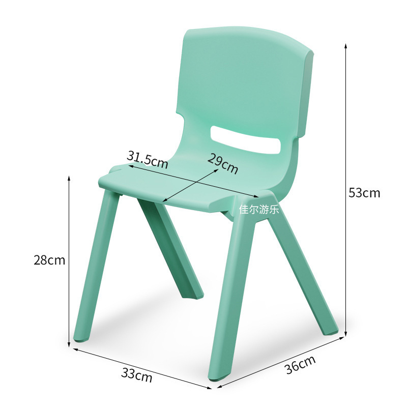 silla de respaldo de jardín de infantes silla para niños taburetes gruesos silla de comedor de plástico pequeño taburete doméstico pequeño image 16