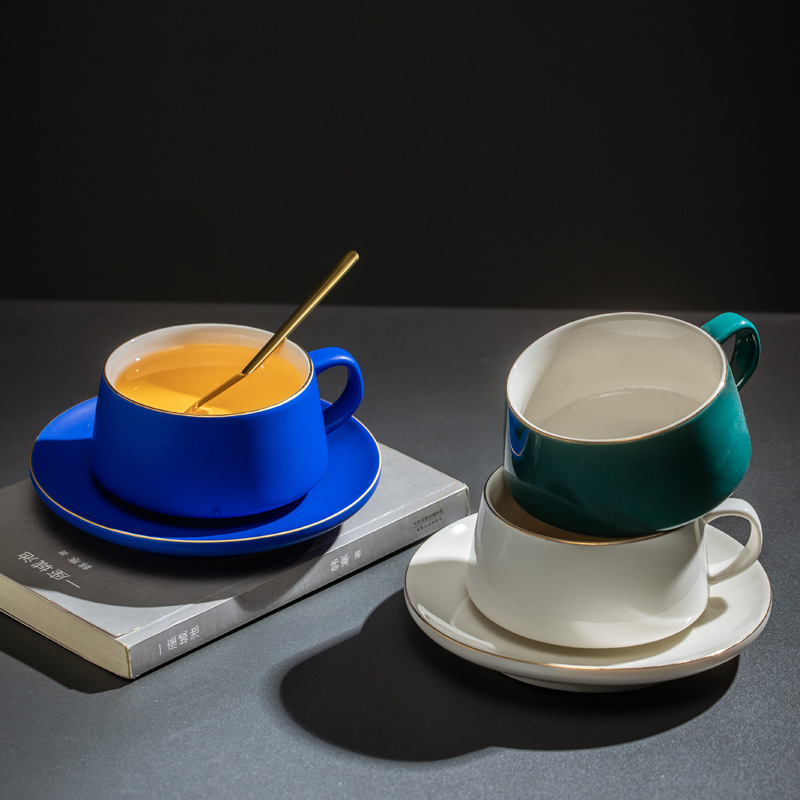 Conjunto de tazas de café azul original Klein tazas de cerámica estampadas tazas de agua tazas de agua tazas de cerámica tazas de cerámica