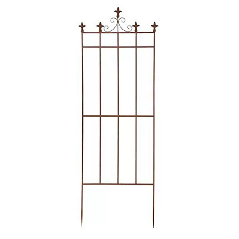 美式铁线莲爬藤花架铁艺网格屏风蔷薇支架庭院栅栏园艺围栏架子