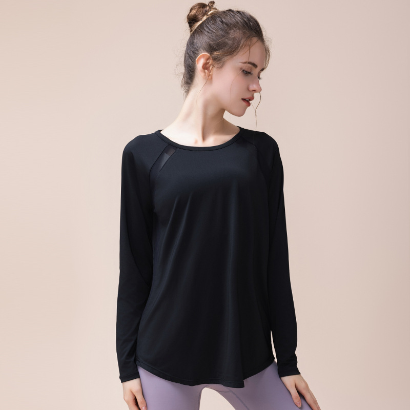 [Comprar uno gratis] camisa deportiva de mujer ligera sudoración Pilates entrenamiento de fitness manga larga primavera