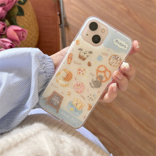 可爱饼干面包动物适用iphone17Promax苹果16手机壳14双层15少女心