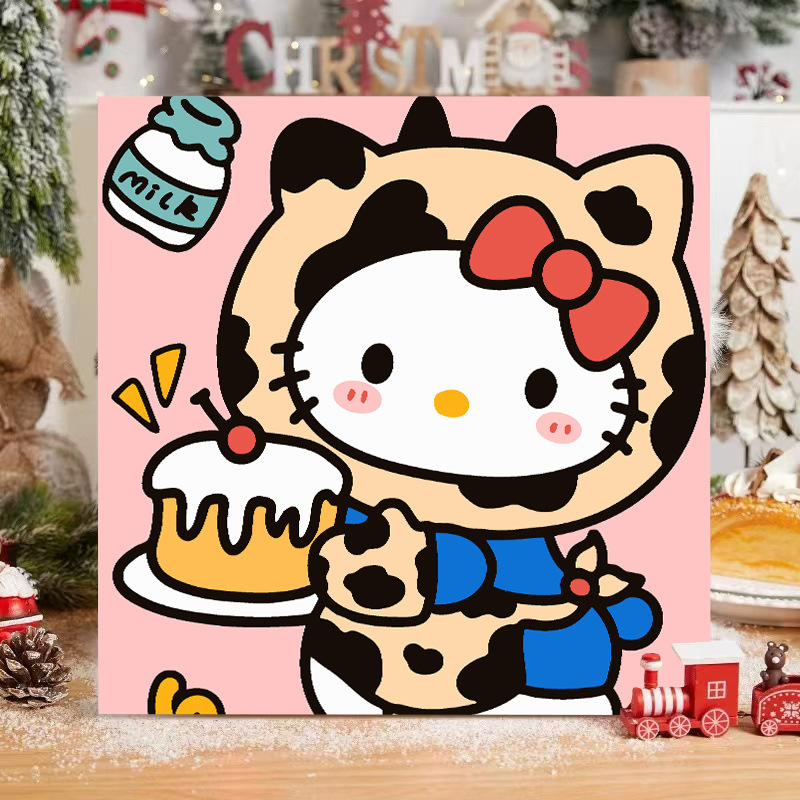 漫画 Q バージョンエッグマンパーティーシリーズ DIY デジタル油絵子供の手作り着色油絵装飾品卸売|undefined