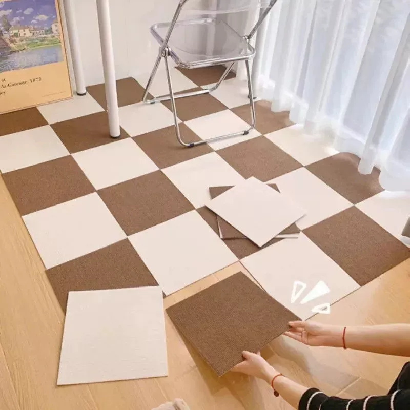 Самоклеящиеся ковровые плитки, скандинавский стиль, моющиеся 30×30 см, наборы 4–30 шт.