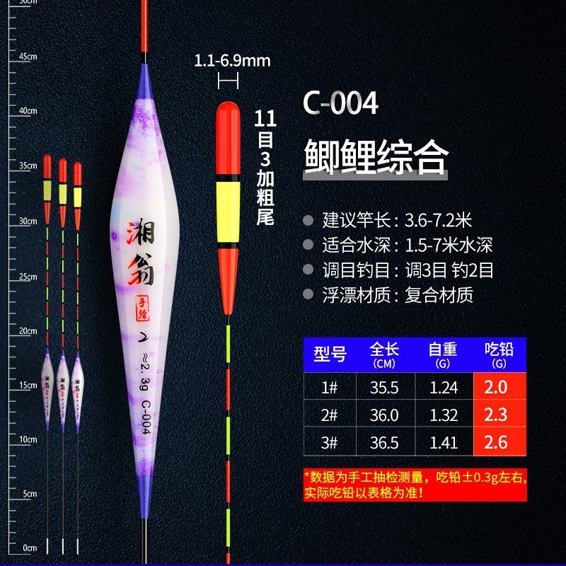 高感度、太くて目立つ釣りウキ、大きな頭、近視高齢者、ナノウキ、フナとコイ、総合的な野釣りウキ|undefined