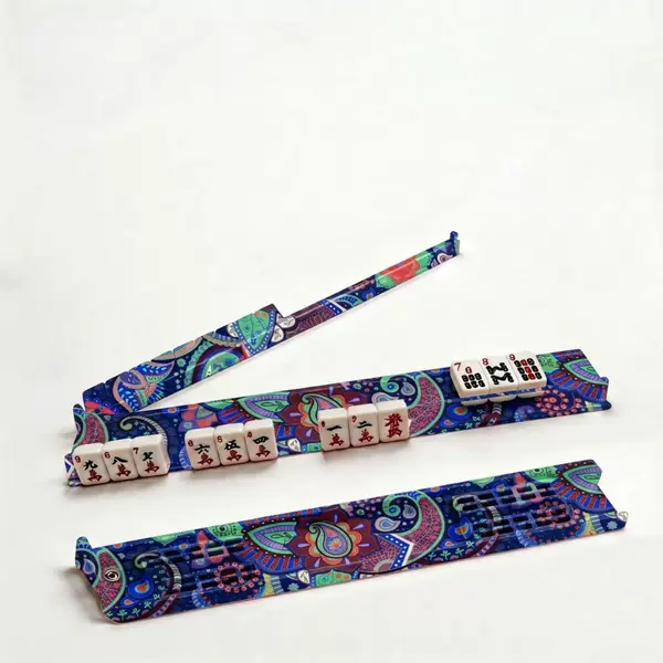 Amazon Cross-Border Mahjong Push Rod Set: Bohemian Paisley Anti-Slip Push Rod Two-In-One Set