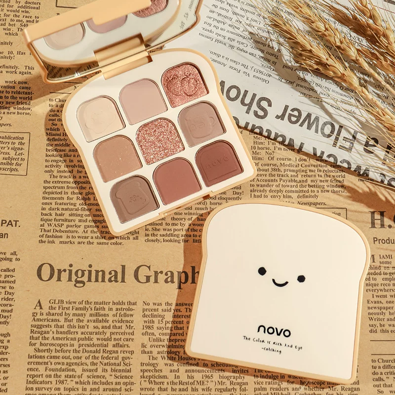 Matte waterproof eyeshadow palette, eye shadow, long-term effect, earth tones