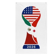 2026跨境美加墨世界杯旗帜加油助威道具赛事周边产品球迷产品旗帜
